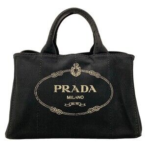 Prada Canapa Black Canvas Tote Bag #329952P92B